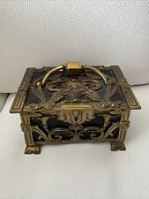 Antique Art Nouveau French Original Circa 1880's Gilt Bronze Box picture
