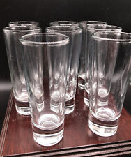Vintage Heavy Bottom Barware CocktaiL Shot Glass Liquor  Clear Glasses 8 - picture