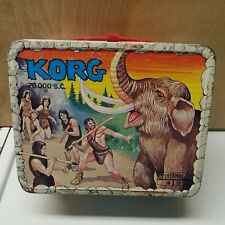 RARE Vintage 1975 Prehistoric Korg 70,000 BC Lunch Box  picture