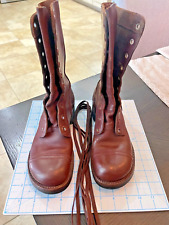NOS Deadstock 1940’s US Army Jump Boots Paratrooper Brown 5D EJ Endicott Johnson picture