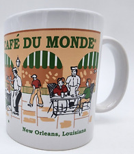 Cafe Du Monde Mug New Orleans Louisiana Ceramic Coffee Cup Vintage Old White LA picture