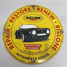 RISLONE AUTORIZED DELAER SERVICE ADDITIVE TUNE UP ENGINE VINTAGE STYLE SIGN picture