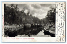 1903 Navy Yard Dells of the Wisconsin WI Kilbourn WI Antique Postcard picture