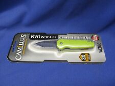 New Camillus Wedge Neon Green Handle Pocket Knife picture