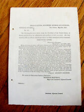 CIVIL WAR PRESIDENT ANDREW JOHNSON PROCLAMATION ORDER 1865 picture