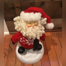 Vintage Jingle Bell Rock A Go Go Dancing Spinning Santa Christmas Figure picture