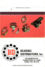 Bearing Distributors, Inc., Youngstown, Ohio Vintage Matchbook Cover picture