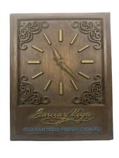 Vintage Garcia Y Vega 1882 Wall Hanging Clock ~12”x14” Working Very Rare 1940/50 picture