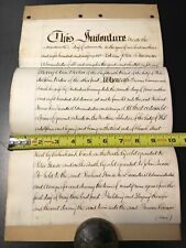Indenture Land Deed 1868 Philadelphia - Unusual 4 Page Doc. w Seals & Stamp picture