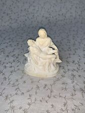Vtg PIETA Mary Cradling Jesus Sculpture Figurine by A. Santini ITALY 5-inch picture