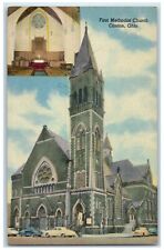 c1940's First Methodist Church Interior View Canton Ohio OH Vintage Postcard picture