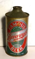 BEVERWYCK FAMOUS BEER -RED LABEL - IRTP - CONE TOP - BEVERWYCK BREWERIES,  NY picture
