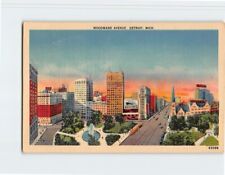 Postcard Woodward Avenue Detroit Michigan USA picture