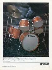 1982 Print Ad of Yamaha Maple Drum Kit lightning storm picture