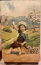 Antique Easter Postcard Mailed In 1913 Old Russian Antique Stamp Union Postale picture