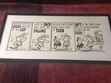 David Rowe 1924-2004 Daily Mirror Cartoonist HandSigned FRAMED Proof Nobby Strip picture