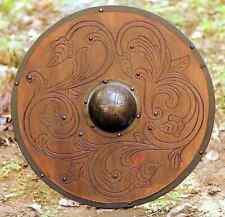 Medieval Viking vintage Shield Battle-Ready Shield Unique Wooden 24'' Shield picture