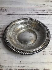 Vintage Capital Silverplate Ornate Bowl 5.75in E.P.N.S. Made in England picture