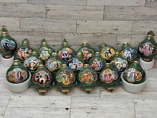 VTG Lot Bradford Exchange Green Wizard of Oz Christmas Heirloom Ornaments READ picture