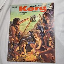 HANNA BARBERA RARE KORG 70,000 B.C. COLORING BOOK  1 PG USED 1975 VINTAGE picture