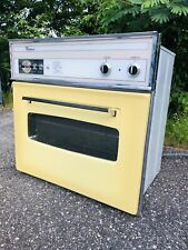 Vintage Mid Century Modern - Whirlpool Electric Wall Oven - ￼Yellow / Chrome picture
