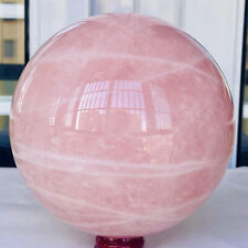 4400g Natural Pink Rose Quartz Sphere Crystal Ball Reiki Healing picture