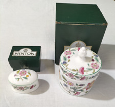 Minton Haddon Hall Stunning Candy Box & Oval Box - Original Boxes Fine Condition picture