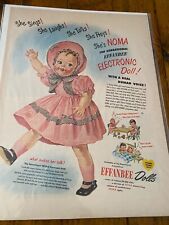 Vintage 1950 Effanbee Dolls Real Human Voice ad picture