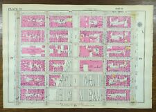 1916 TURTLE BAY MIDTOWN MANHATTAN NEW YORK CITY NY~ BROMLEY Land & Street Map picture
