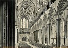 The Nave Salisbury Cathedral Ceiling Interior England RPPC Postcard picture