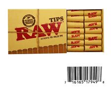 20 X Packs Raw Natural Pre Rolled Tips. Each Pack Has 21 Pre Rolled Tips. picture