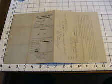 1926 paper: J. BAKER BOYD CORPORATION CONTRACT with Charles & Kate St. John picture
