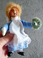Vintage BYERS CHOICE 1992 Little Kindle Girl w/ Wreath picture