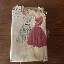 VTG Vogue Printed Pattern 5013- 1950s Women’s Dress Size 14 Uncut HTF picture