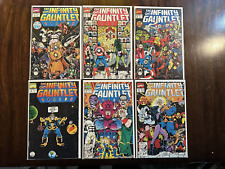 THE INFINITY GAUNTLET COMPLETE SERIES 1-6 HIGH GRADE picture
