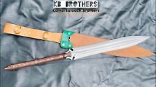 Custom & Handmade Carbon Steel Blade Hunting SPEAR Sword-Full Tang-32-inches. picture