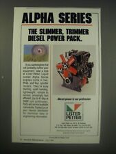 1990 Lister-Petter Liquid Cooled Alpha Series Engines Ad picture