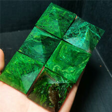 RARE 48-62G Natural African Green Emerald Jasper Crystal Pyramid Random 1PC picture