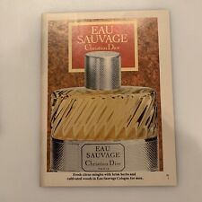 1981 Eau Sauvage Christian Dior Men’s Cologne Print Ad Original Vintage CD picture