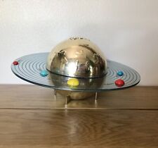 50’s Astro’s Spinaround Plan-It Coin Bank Sun MCM Orbit Planet Mechanical NO KEY picture