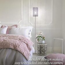 Floor Lamp for Bedroom, Lavender Crystal Elegant Standing Lamp  (E26 Base) picture