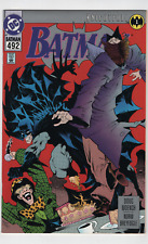 BATMAN #492 PLATINUM VARIANT 1993 DC Comics KNIGHTFALL Bane Breaking of The Bat picture