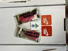 Vintage Nike 2x2 Promo Pinback Button + 2 Tags + 2 Large Arch Supports  picture