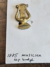 1885 US Army Musician Officer Cap Collar Badge Insignia L@@K picture