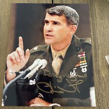 Oliver North Rare autographed signed USMC Iran Contra 8x10 photo picture