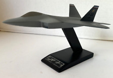 F-22 Raptor USAF Lockheed Boeing Scale Model Desk Display 10 In Wood Base EUC J picture