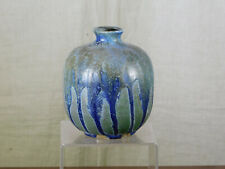 Charles Greber Master Listed Ceramist Stoneware Art Nouveau Drip Glaze Vase picture