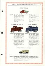 1934 PAPER AD A. C. Williams Toy COLOR Mack Truck Gas Gasoline Tanker  picture