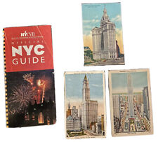 VTG Lot 3 New York NYC Postcards WW1 Era 1916 Moses King, ‘97 Official NYC Guide picture