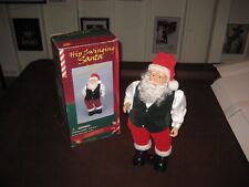 Vintage Hip Swinging Santa Gemmy Industries 1998 Christmas Tested/Working w/ Box picture